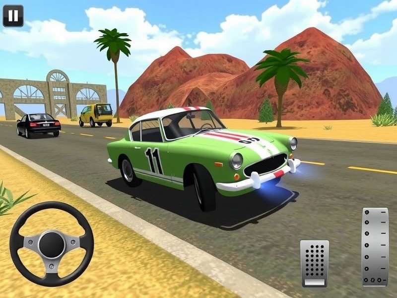Extreme Car Driving Simulator gameplay screenshot showing sports cars