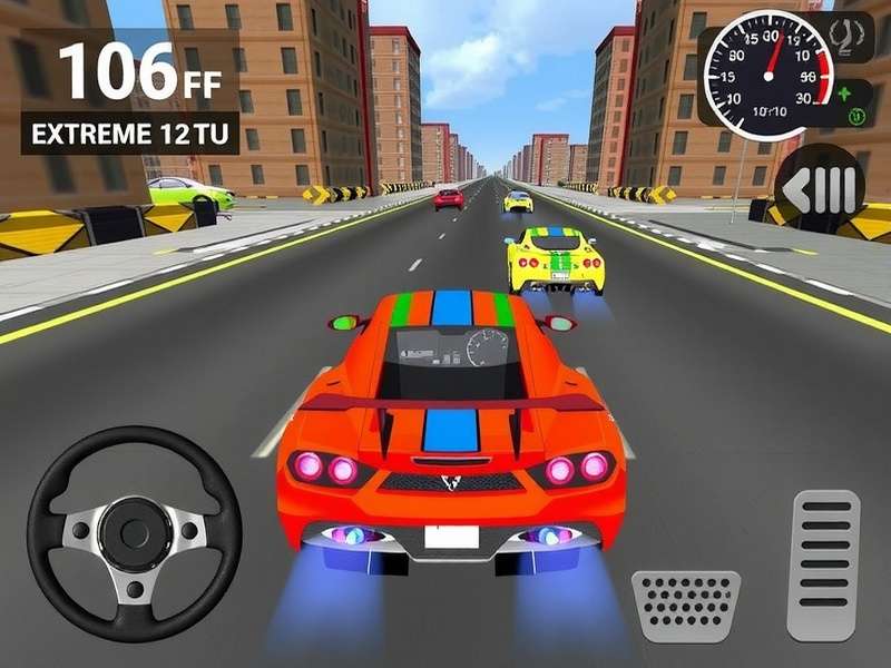 Extreme Car Driving Simulator गेमप्ले स्क्रीनशॉट - शहर में कार ड्राइविंग