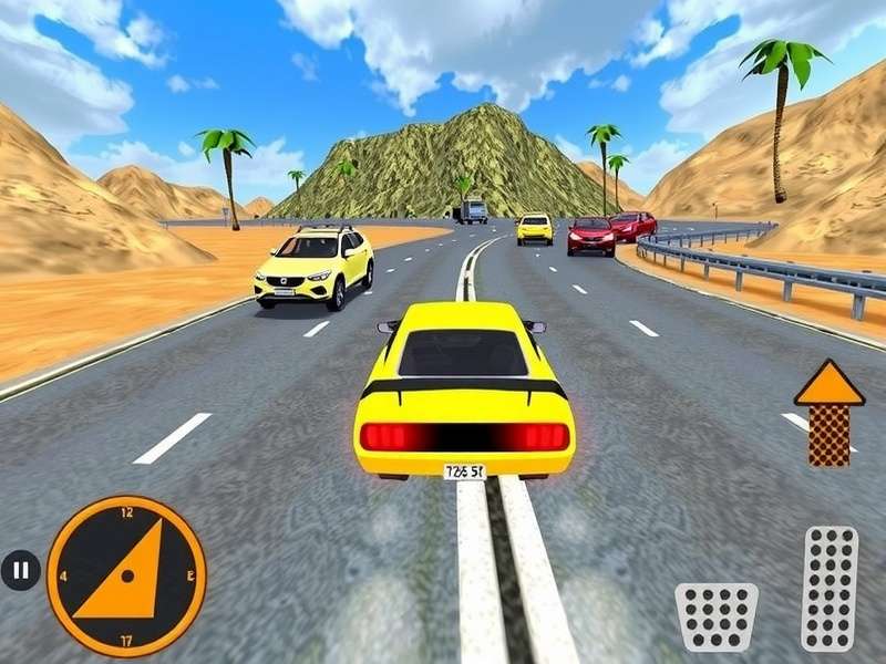 Extreme Car Driving Simulator 2015 MOD APK gameplay screenshot showing high-speed drift in Hindi
