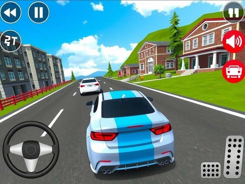 Extreme Car Driving Simulator iOS Gameplay Screenshot
