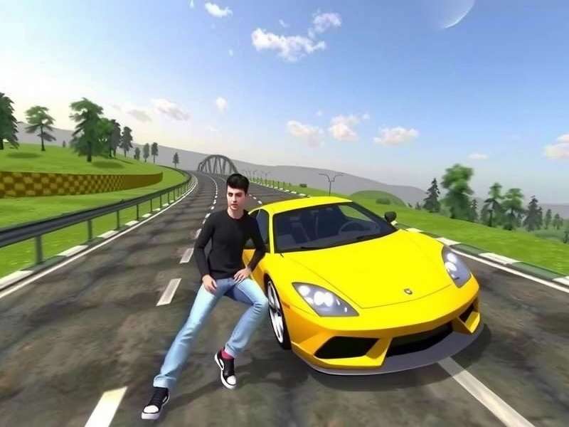 Extreme Car Driving Simulator 3D Online Gameplay Screenshot