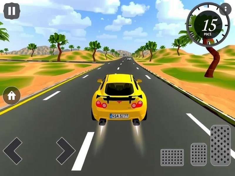 Extreme Car Driving Simulator 3D गेमप्ले - कार शहर में स्टंट करती हुई