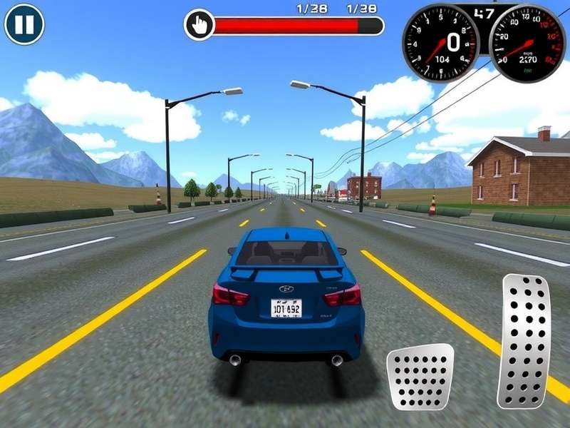एक्स्ट्रीम कार ड्राइविंग सिम्युलेटर 2014 वर्जन गेमप्ले स्क्रीनशॉट
