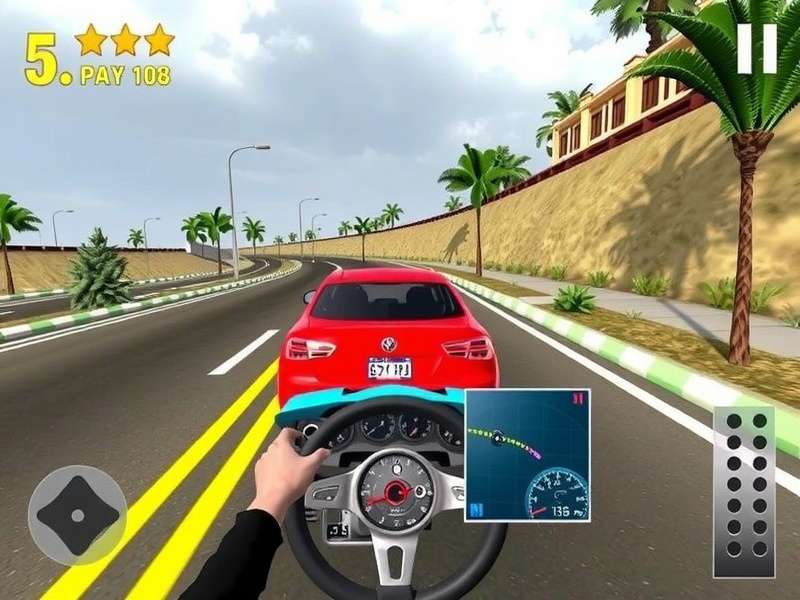 एक्सट्रीम कार ड्राइविंग सिम्युलेटर 2015 गेमप्ले स्क्रीनशॉट