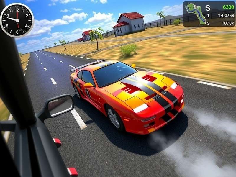 Extreme Car Driving Simulator PC Gameplay Screenshot