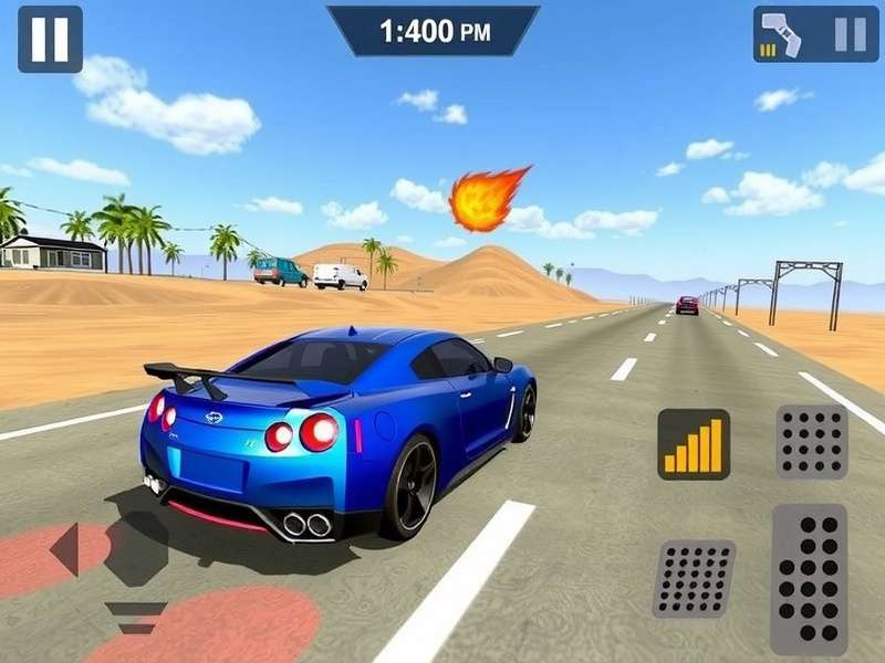 Extreme Car Driving Simulator PC पर गेमप्ले दृश्य