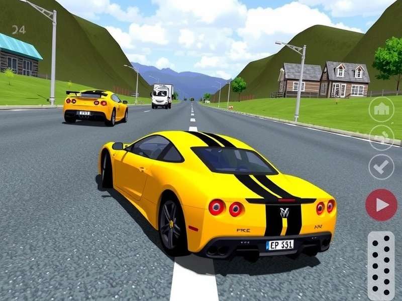 Extreme Car Driving Simulator Unblocked 76 गेमप्ले स्क्रीनशॉट