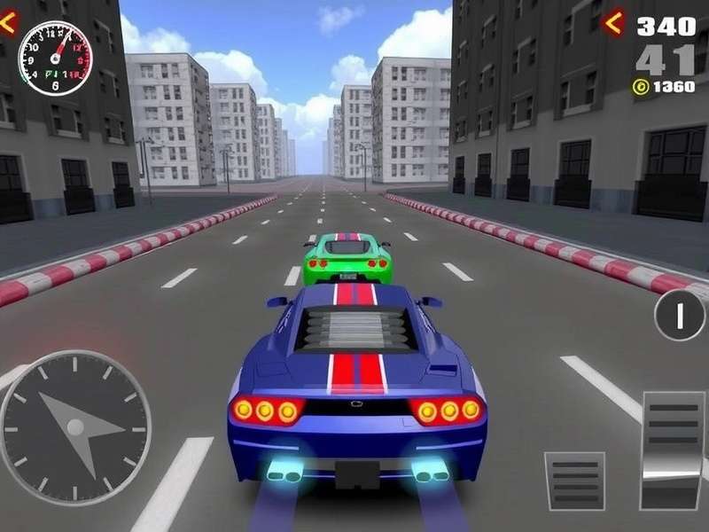 Extreme Car Driving Simulator gameplay screenshot showing high-speed stunt action