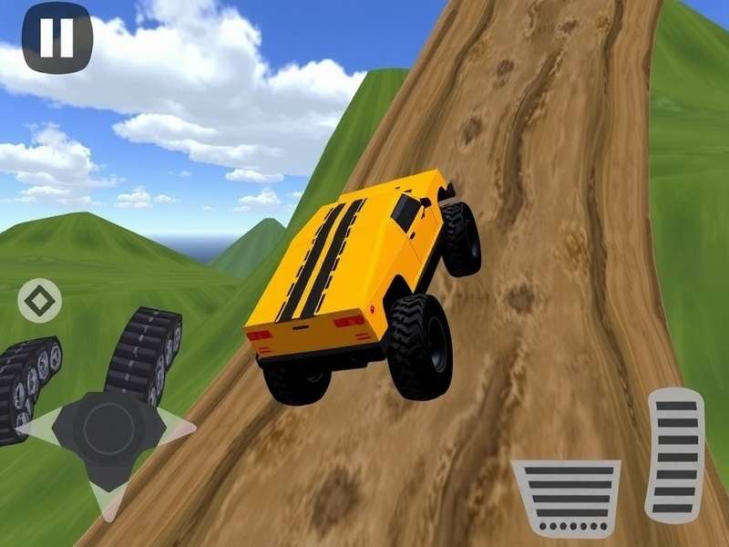 Gameplay screenshot of Extreme Car Driving Simulator showing a supercar performing a stunt jump