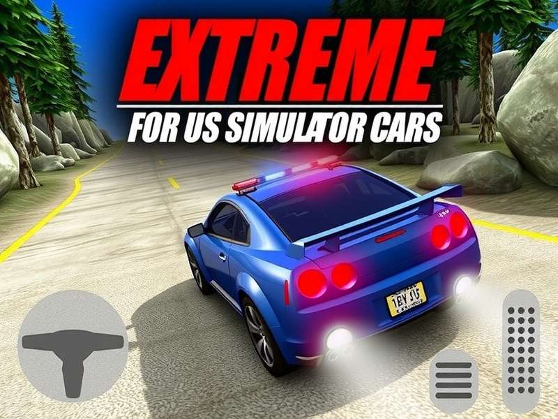 Extreme Car Driving Simulator Gameplay Screenshot - Car performing stunts in city environment