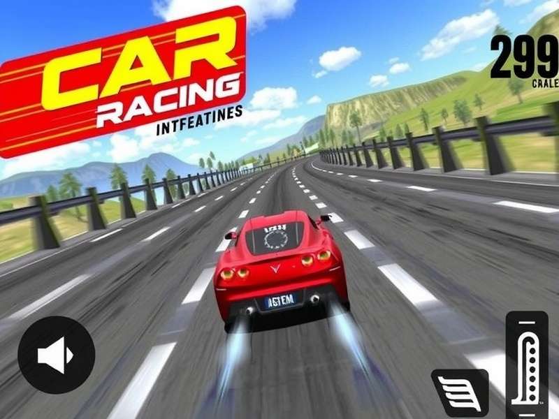 Extreme Car Driving Simulator gameplay screenshot showing high-speed stunt