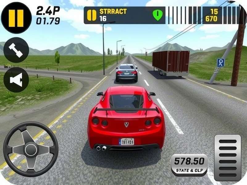 Extreme Car Driving Simulator gameplay screenshot showing a high-speed crash
