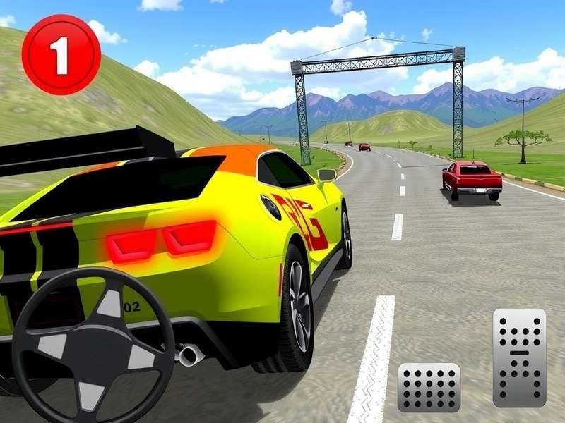 Hidden stunt ramp location in Extreme Car Driving Simulator industrial zone