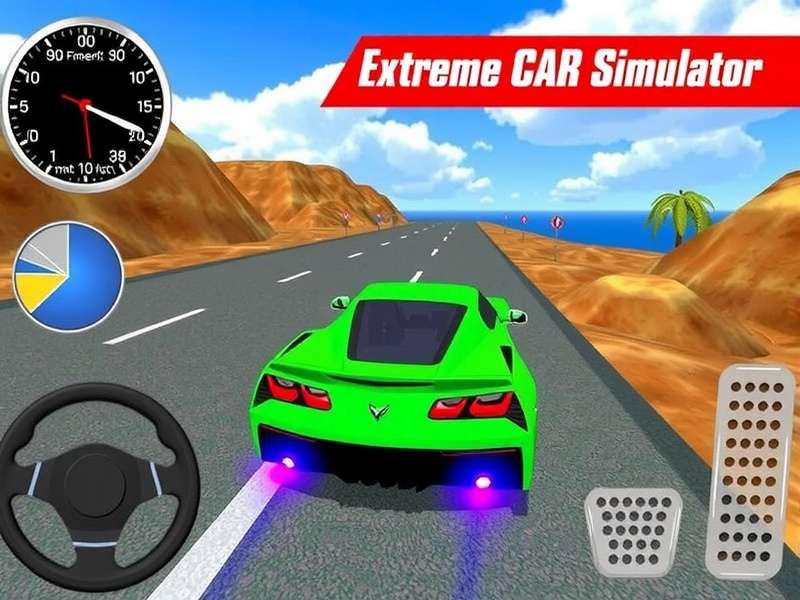 Extreme Car Driving Simulator Gameplay on Windows 10 PC