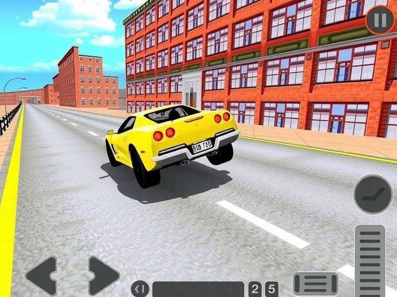 Extreme Car Driving Simulator gameplay screenshot showing stunt jump