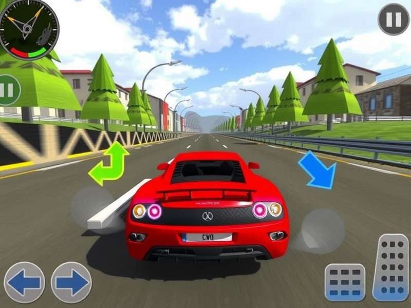 Extreme Car Driving Simulator gameplay screenshot showing a car performing a stunt