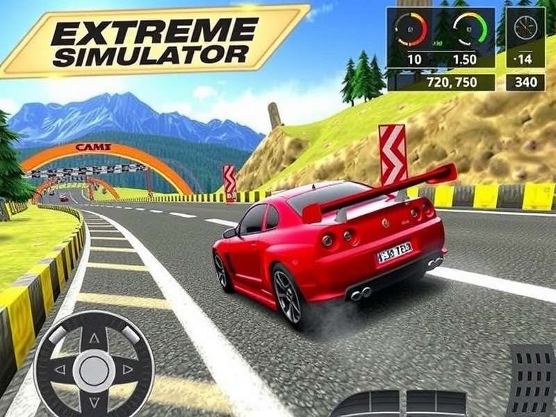 Extreme Car Driving Simulator Gameplay on PC