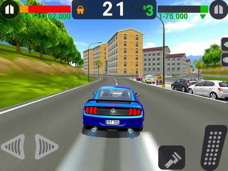Extreme Car Driving Simulator PC Gameplay Screenshot