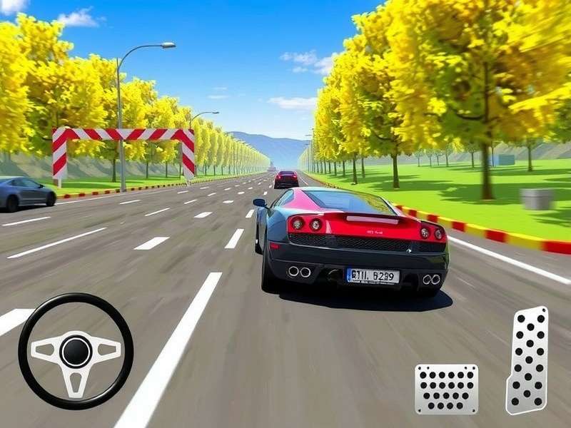 Extreme Car Driving Simulator gameplay screenshot showing a high-speed stunt