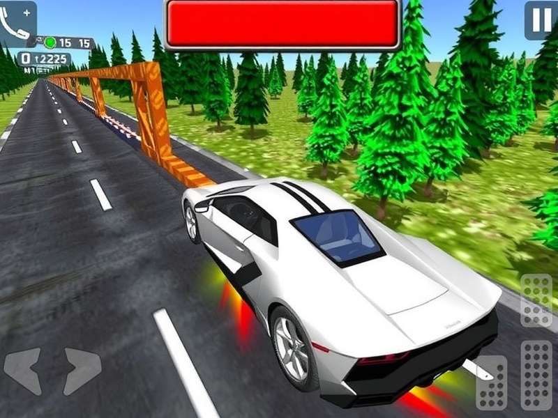 Extreme Car Driving Simulator gameplay on mobile