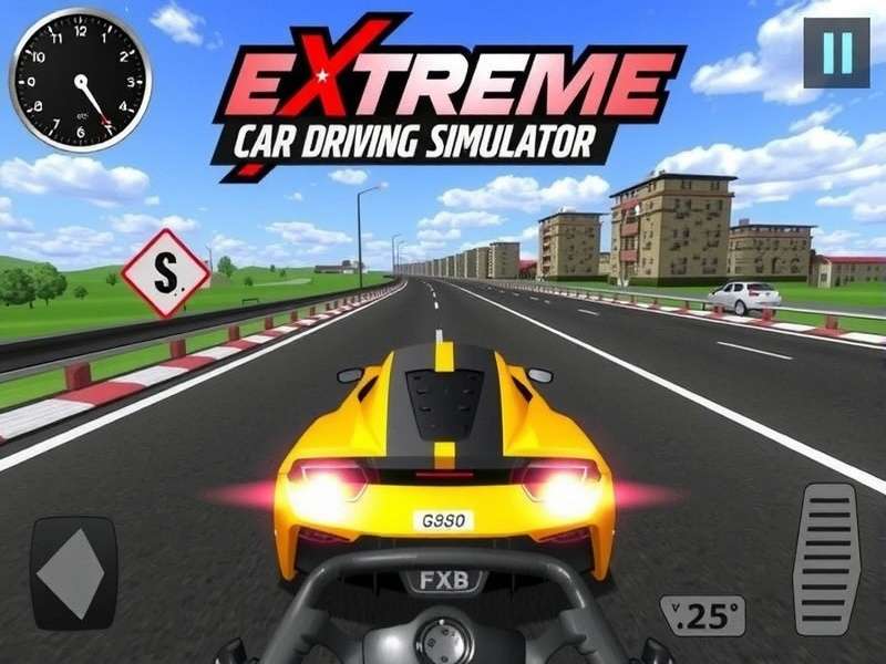 Extreme Car Driving Simulator gameplay on PC