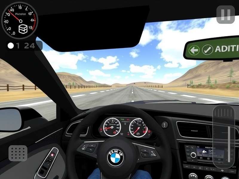 Extreme Car Driving Simulator No Download – Free online gameplay screenshot with stunt car on urban track