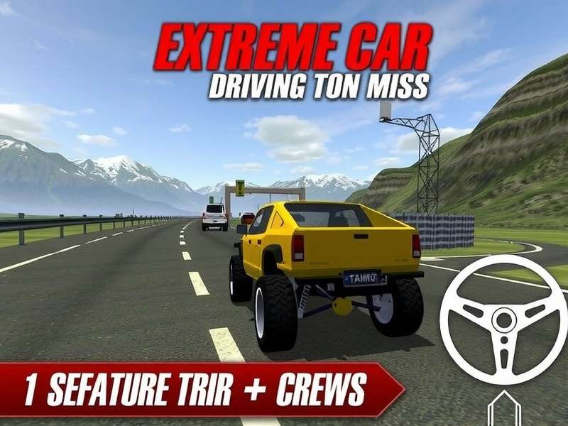 Extreme Car Driving Simulator Old Version 2015 gameplay screenshot with stunt cars on city track
