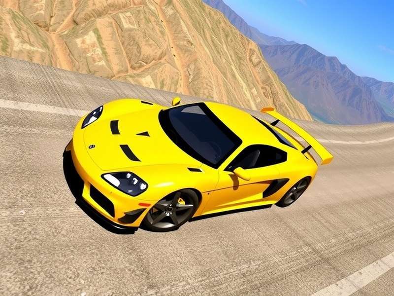 Extreme Car Driving Simulator Unlocked open world gameplay screenshot showing a sports car drifting on a city street